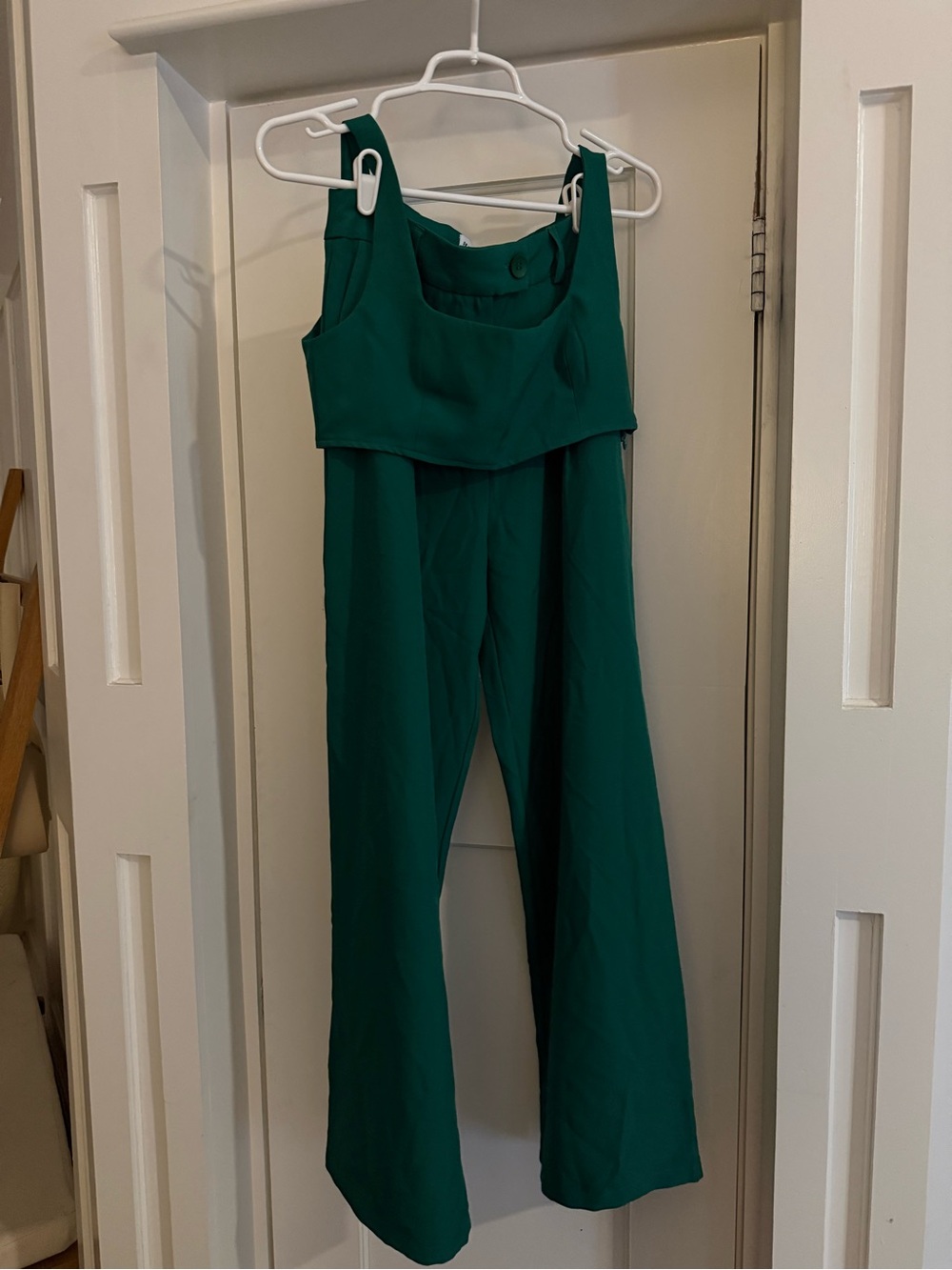 Princess Polly Emerald Green Wide-Leg High-Rise Trouser with matching top - Picture 4 of 5